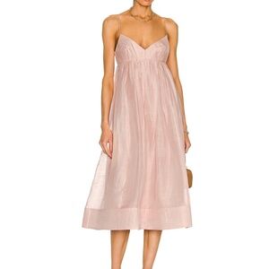 ZIMMERMANN Dancer Empire Waist Dress Dusty Pink Size 0